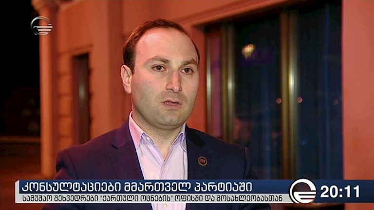 კონსულტაციები მმართველ პარტიაში 
