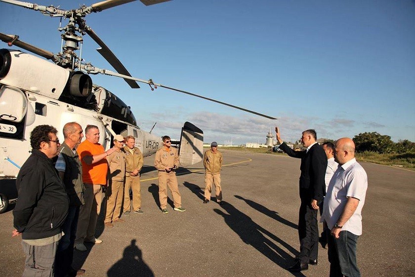 თურქი მაშველების 
გაცილება