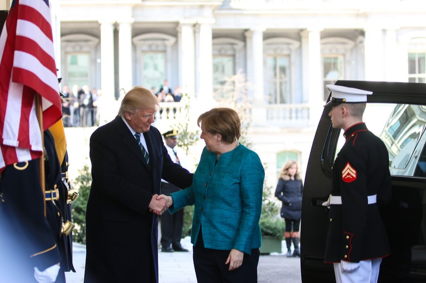 დონალდ ტრამპი და ანგელა მერკელი