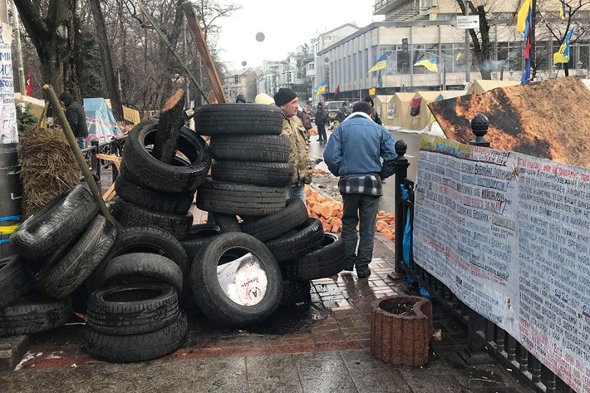 კიევი. კარვების ბანაკი
