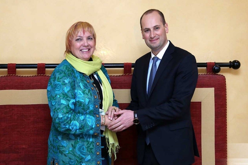 კლაუდია როტი და მიხეილ ჯანელიძე