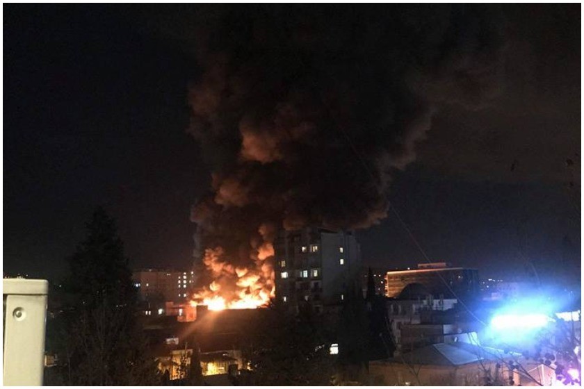 ხანძარი თერგის ბაზრობაზე