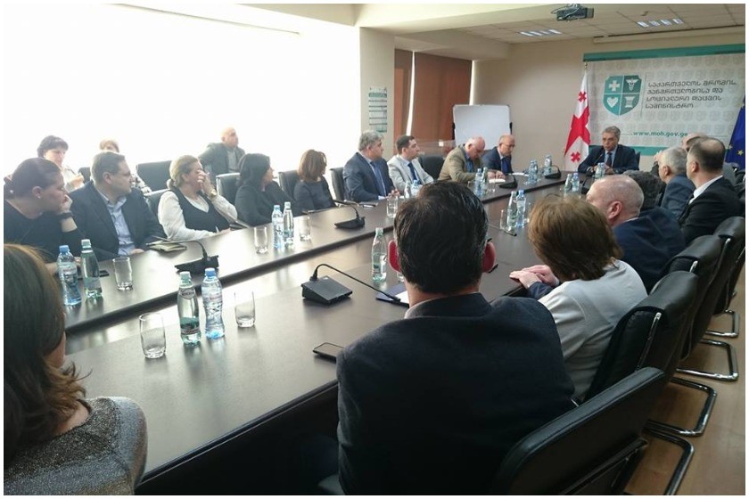შეხვედრა ჯანდაცვის
სამინისტროში