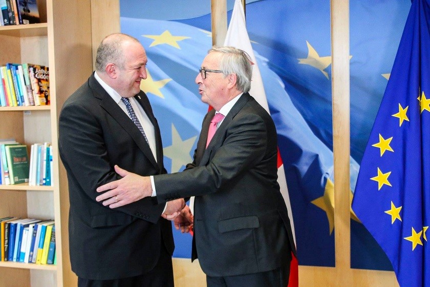 გიორგი მარგველაშვილი და
ჟან-კლოდ იუნკერი