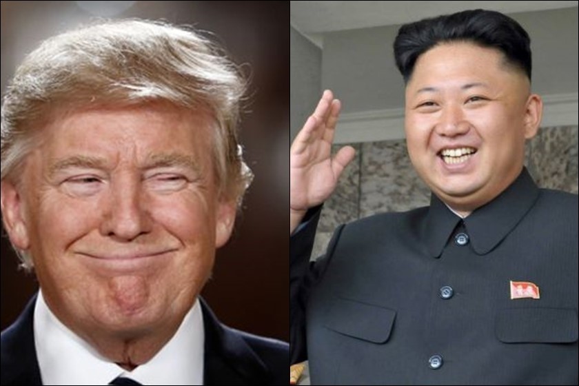 დონალდ ტრამპი 
კიმ ჩენ ინი