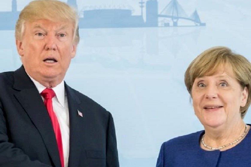 ანგელა მერკელი და დონალდ ტრამპი
