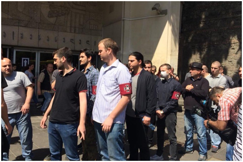 აქცია რუსთაველზე