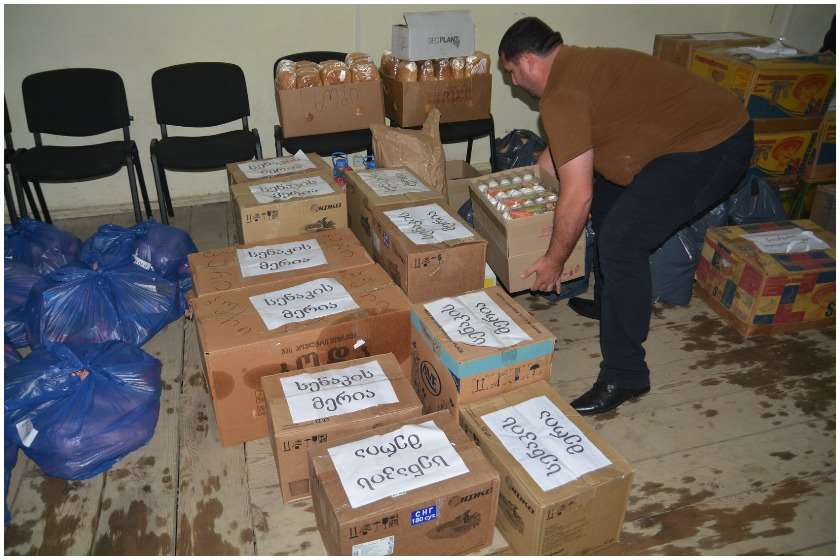 დახმარება ჭუბერში 
დაზარალებულებისთვის