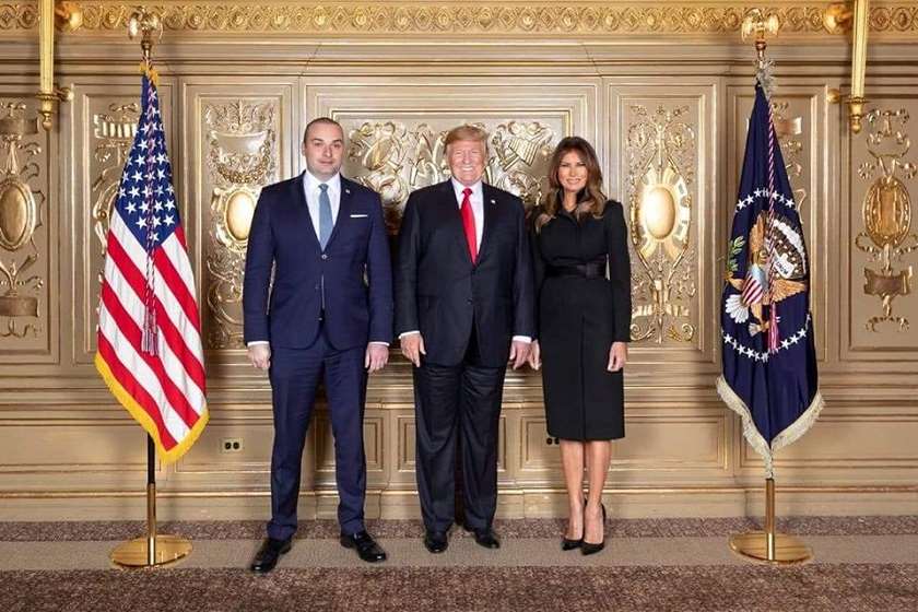 მამუკა ბახტაძე, დონალდ და მელანია ტრამპები