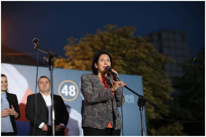 საპრეზიდენტო დებატები სალომე ზურაბიშვილი