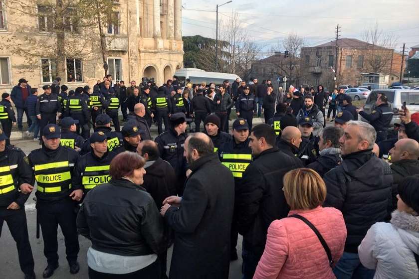 აქცია თელავში