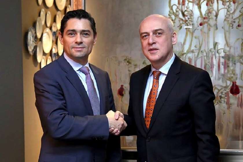 დავით ზალკალიანი და  კარლოს ალფრედო ვეკიო