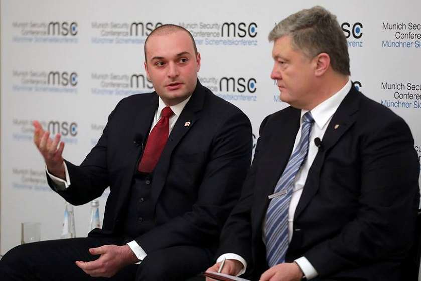 მამუკა ბახტაძე და პეტრო პოროშენკო