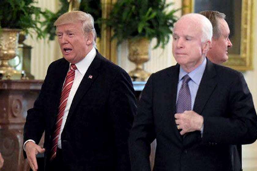 დონალდ ტრამპი  ჯონ მაკკეინი