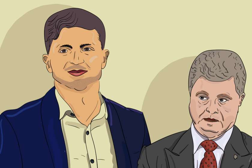 ვლადიმერ ზელენსკი და პეტრო პოროშენკო