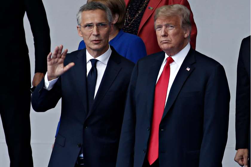 იენს სტოლტენბერგი და დონალდ ტრამპი