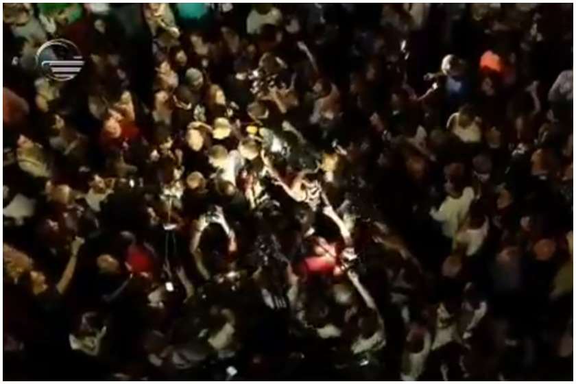 დაპირისპირება რუსთაველის გამზირზე