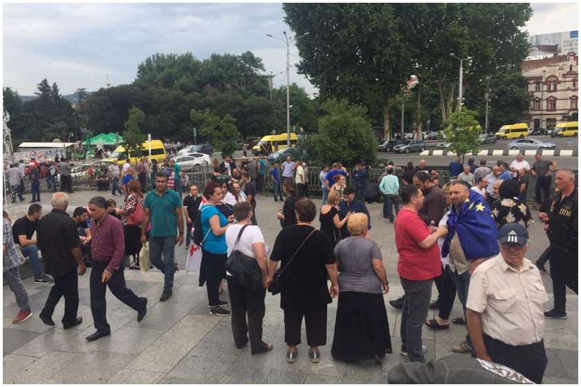 „ნაციონალური მოძრაობის“  საპროტესტო აქცია