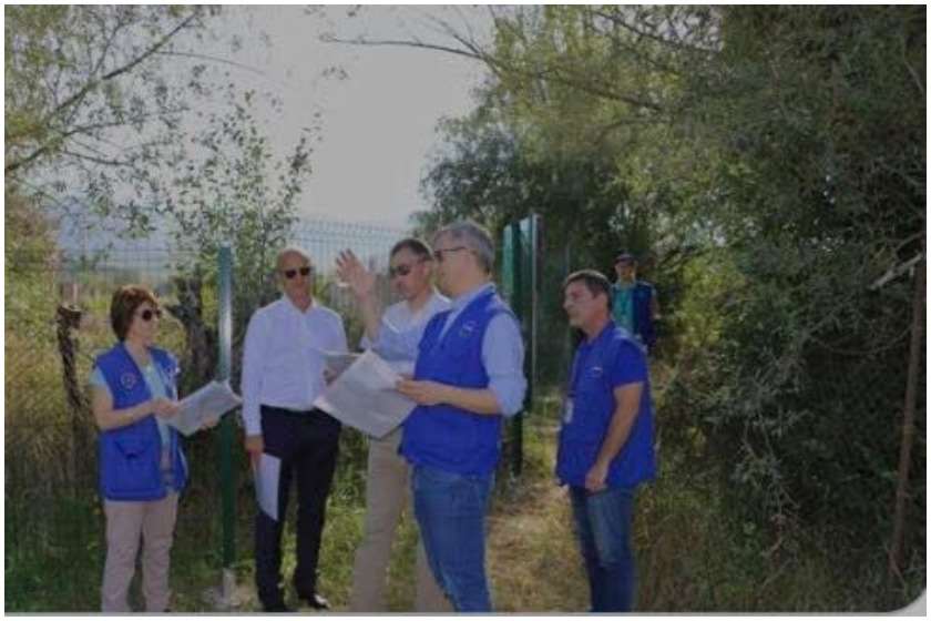 ევროკავშირის სადამკვირვებლო მისიის ხელმძღვანელი ერიკ ჰოგი წნელისში