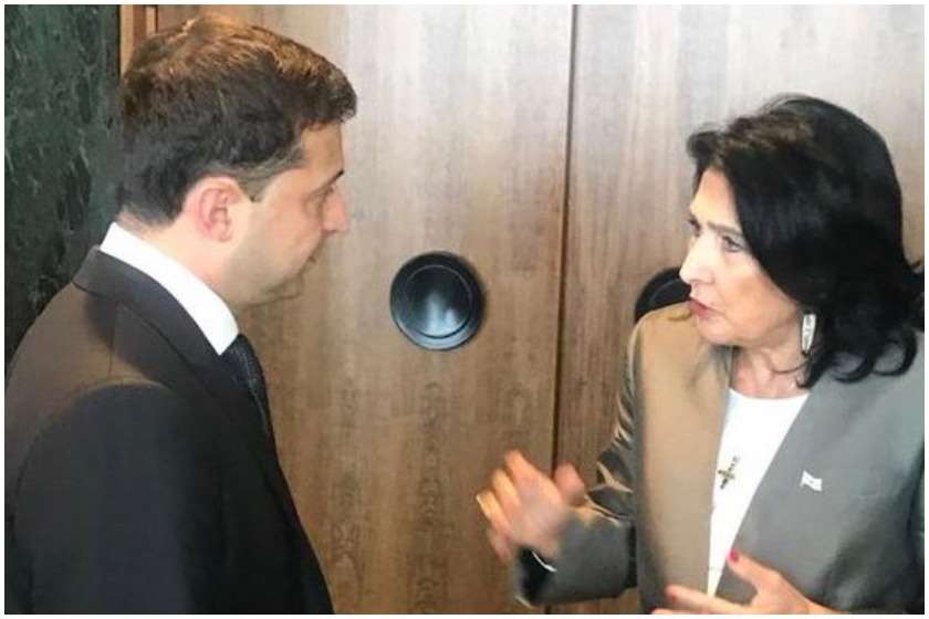 სალომე ზურაბიშვილი ვოლოდიმირ ზელენსკი