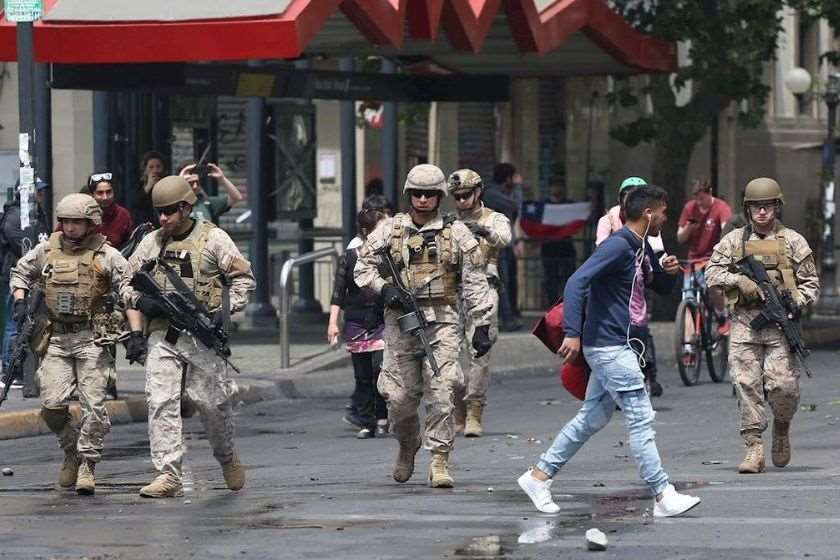 დემონსტრაცია სანტიაგოში