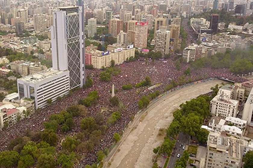 ჩილე საპროტესტო აქცია