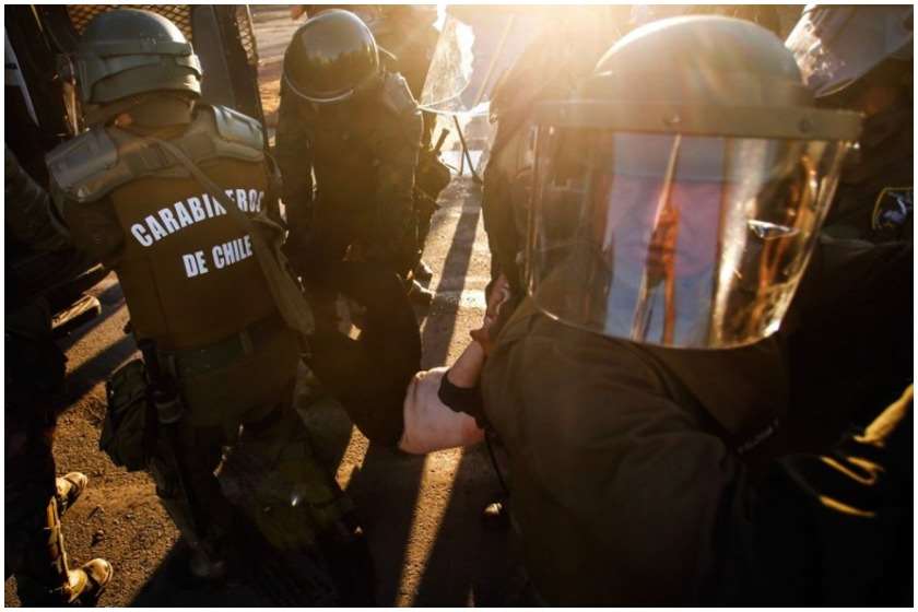 ჩილე საპროტესტო აქცია