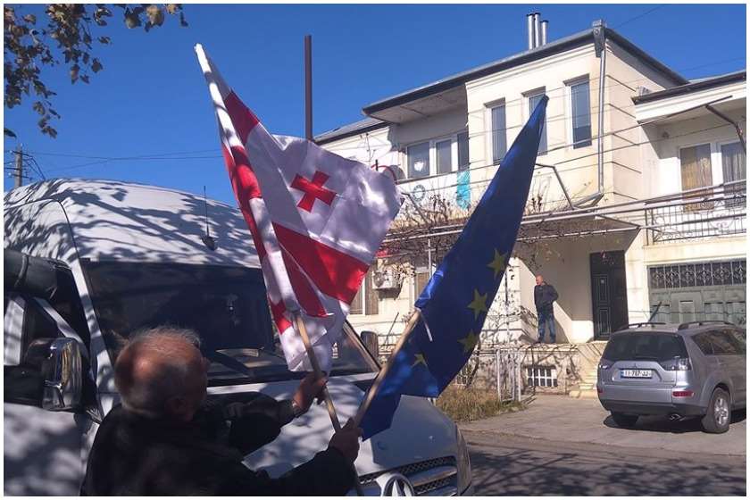 აქცია რუსთაველზე