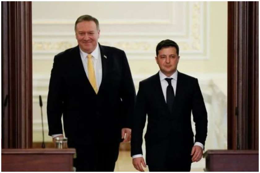 მაიკ პომპეო
ვოლოდიმირ ზელენსკი