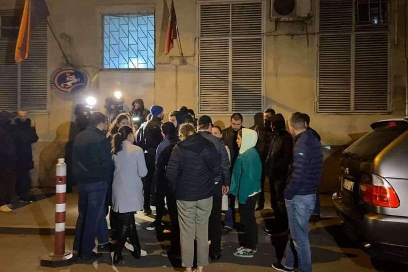 აქცია ლეიბორისტული პარტიის ოფისთან