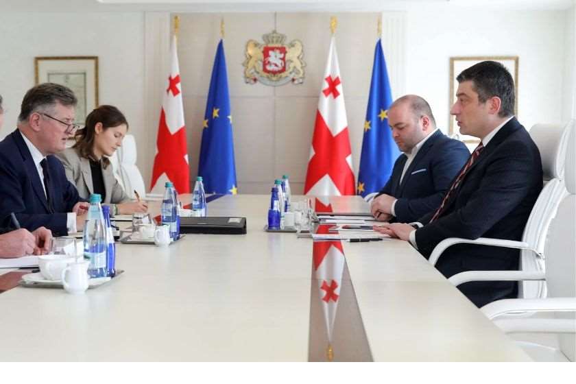 აუგუსტინ დე რომანეს და გიორგი გახარიას შეხვედრა