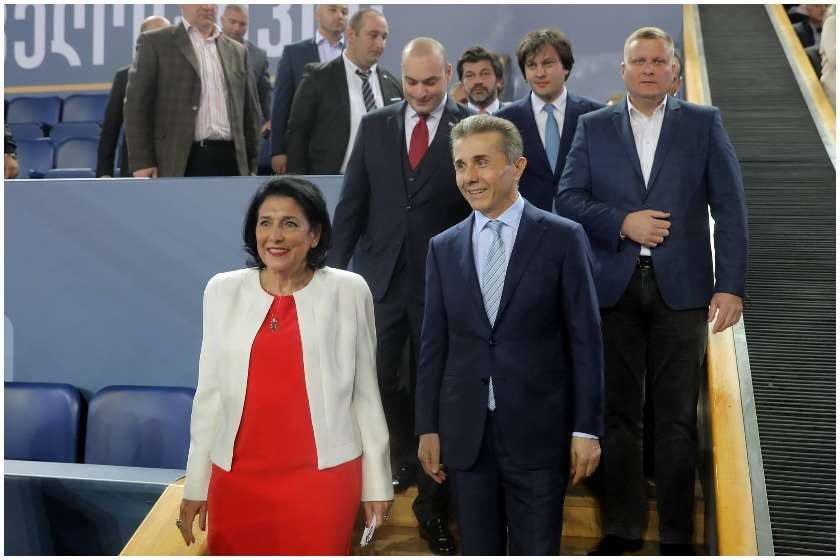 სალომე ზურაბიშვილი და ბიძინა ივანიშვილი