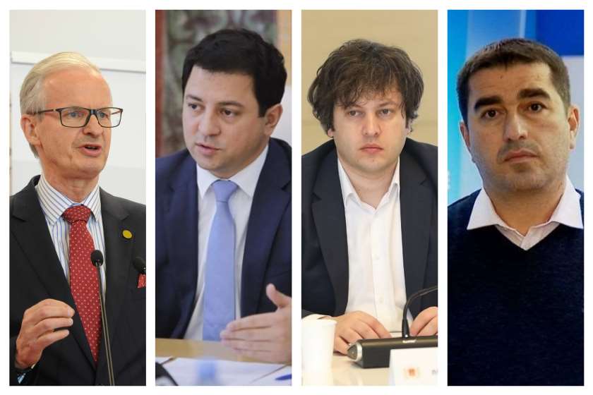 კრისტიან დანიელსონი, არჩილ თალაკვაძე, ირაკლი კობახიძე და შალვა პაპუაშვილი