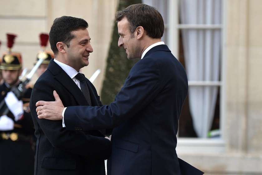 ვოლოდიმირ ზელენსკი ემანუელ მაკრონი