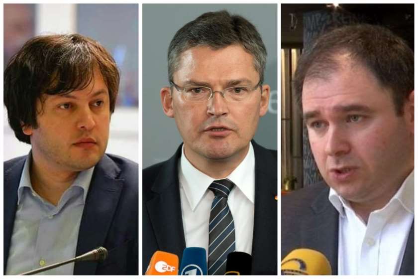 ირაკლი კობახიძე, როდრიხ კიზევეტერი და ნიკოლოზ სამხარაძე