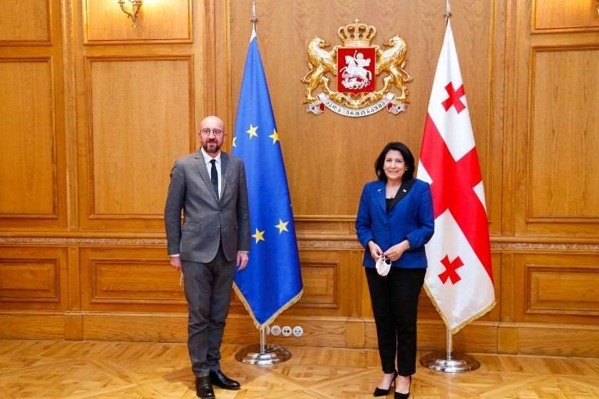 შარლ მიშელი სალომე ზურაბიშვილი