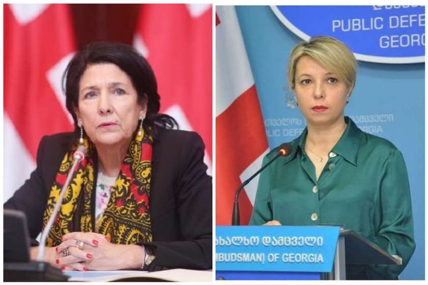 სალომე ზურაბიშვილი და ნინო ლომჯარია