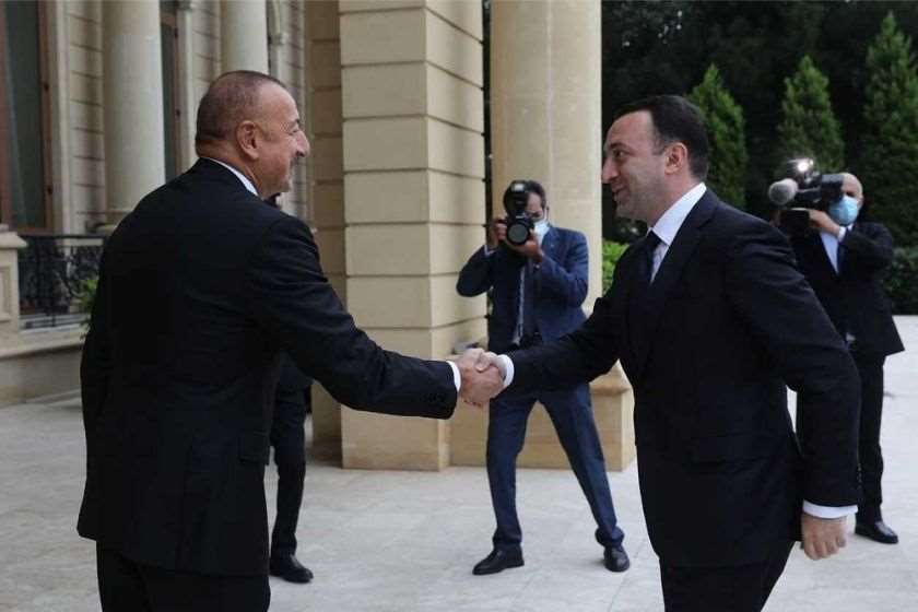 ილჰამ ალიევი და ირაკლი ღარიბაშვილი