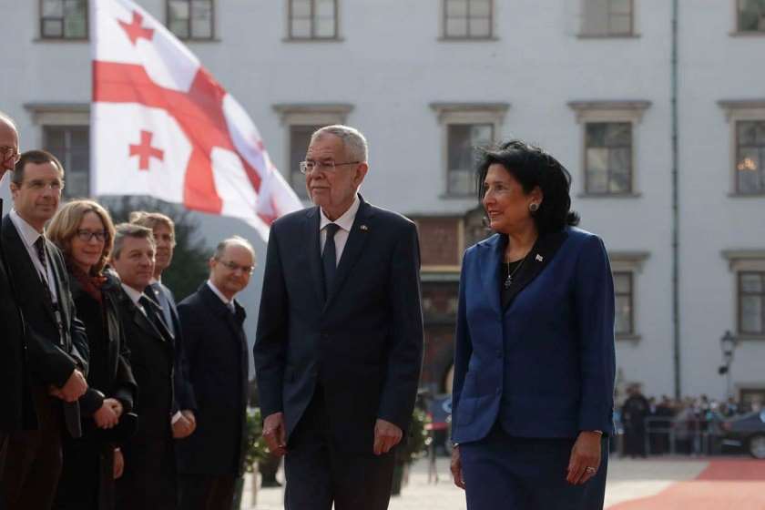 ალექსანდერ ვან დენ ბელენი და სალომე ზურაბიშვილი