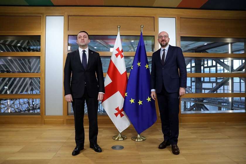 ირაკლი ღარიბაშვილი შარლ მიშელი