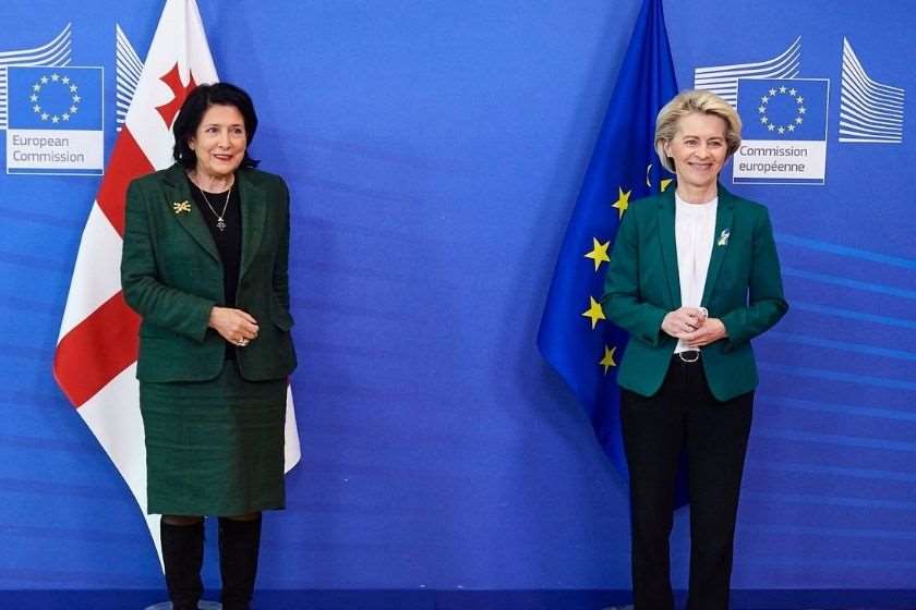 სალომე ზურაბიშვილი და ურსულა ფონ დერ ლაიენი