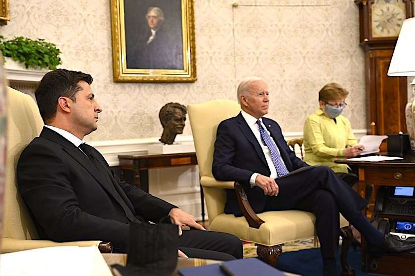 ვოლოდიმირ ზელენსკი და ჯო ბაიდენი