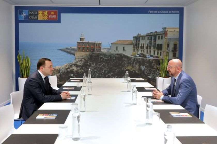 ირაკლი ღარიბაშვილი და შარლ მიშელი