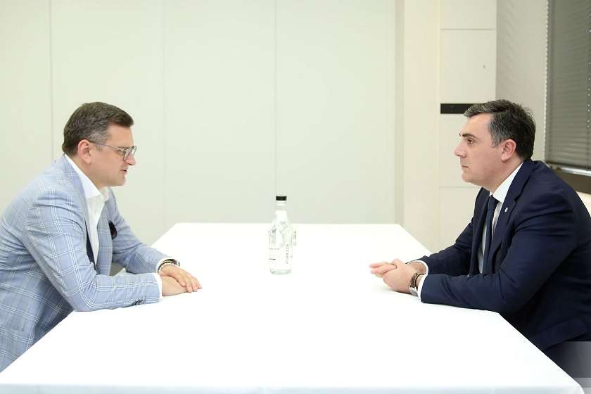 დმიტრო კულება და ილია დარჩიაშვილი