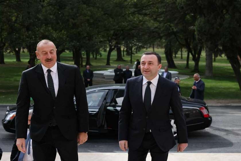 ილჰამ ალიევი და ირაკლი ღარიბაშვილი