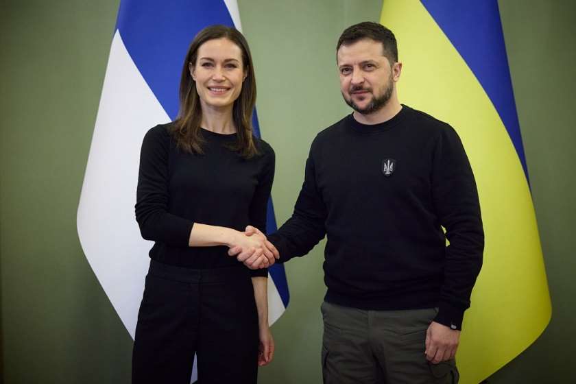 სანა მარინი ვოლოდიმირ ზელენსკი