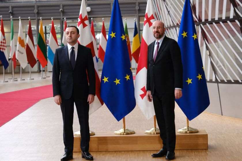 ირაკლი ღარიბაშვილი და შარლ მიშელი