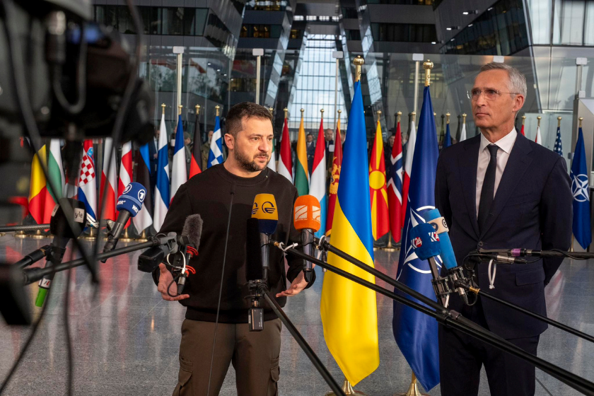 ვოლოდიმირ ზელენსკი და იან სტოლტენბერგი