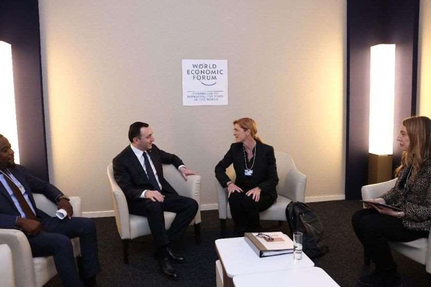 ირაკლი ღარიბაშვილი და სამანტა პაუერი