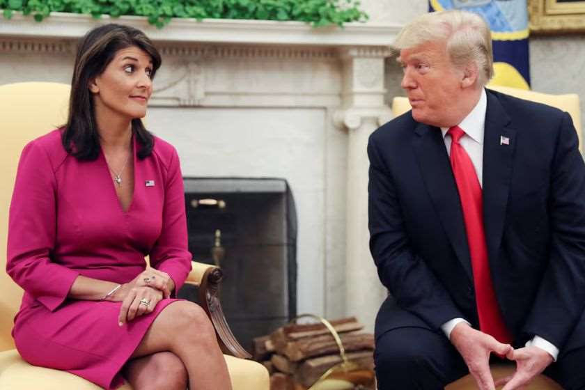 ნიკი ჰეილი და დონალდ ტრამპი 